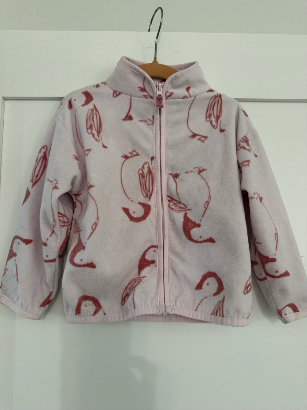 OshKosh B'gosh Light Pink Fleece Jacket with White Label